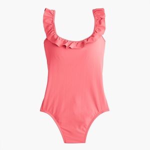 J. Crew Ruffled Scoopback Swimsuit